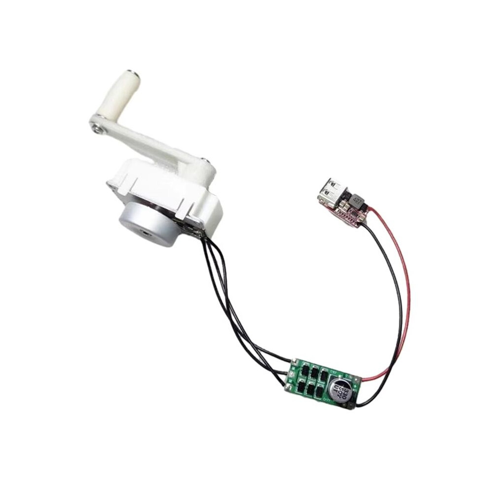 Hand Crank Motor Gear Generator Kit Survival Power Bank Emergency Usb Charger 5V 5W 4712135520853