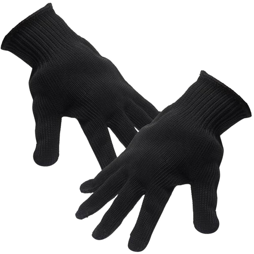 Frcolor Kitchen Cutting Gloves Level 5 Cut Resistant Black 913466042524