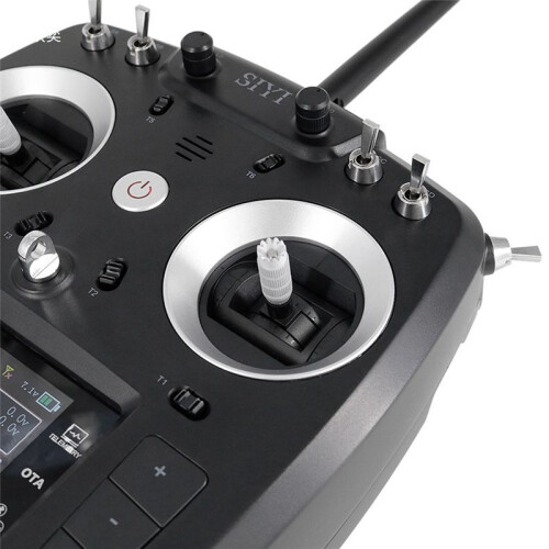 SIYI FT24 2.4GHz 12CH Long Range Transmitter, 15KM Range Through Drone Drone Model Remote Control,Right-Hand Throttle