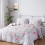 Florales Steppdecken-Set, Queen-Size, weich, wendbar, Boho-Stil 4