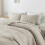 Light Beige Twin Quilt Set 68x90 Inch 2-Piece 1