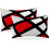 Set di federe geometriche rosse e nere, 12x20 pollici (2 pezzi) 1