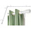 Set de bare de perdea de colț rezistente, 2,5 cm, 76-198 cm, alb 1