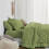 Olive Green Queen Comforter Set 7-Piece 2