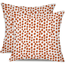 Rust 18x18 Pillow Covers (2 pcs), Waterproof Outdoor Cushion Covers for Patio, Garden, Balcony – Compatible with 18x18 Inserts