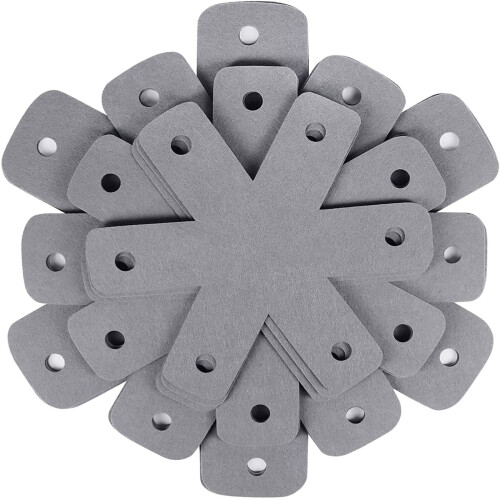 Clearance! 12pc Pan Protectors (4 Sizes), Thick Gray Separator Pads for Stacking & Protecting Cookware