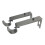 Adjustable Metal Curtain Rod Bracket, 10–13.5 cm, Grey 2