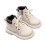 Botas infantis vintage patchwork com sola macia e cadarço para meninos. 1
