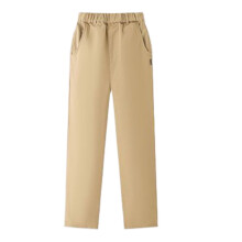 Pantalon d'école décontracté pour garçons, pantalon habillé pour adolescents avec taille élastique, pantalon long confortable et résistant