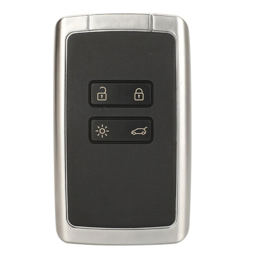 Suitable for 4-Button   Remote Control Car Key 434mhz-4A Chip Silver Back Flat