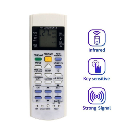 Replace A75C3706 A/C Remote Control for  Air Conditioner A75C3208 A75C3706 A75C4543 A75C3708 A75C3300 1