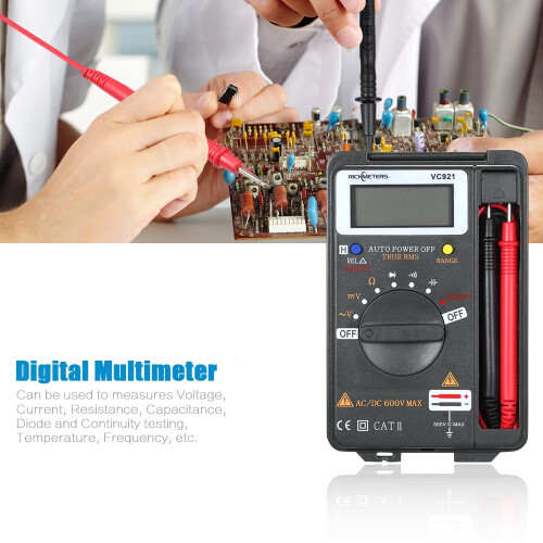 Multimètre portable Rookin Siuke VC921 avec test de température, 4000 points, compatible avec VC921 2