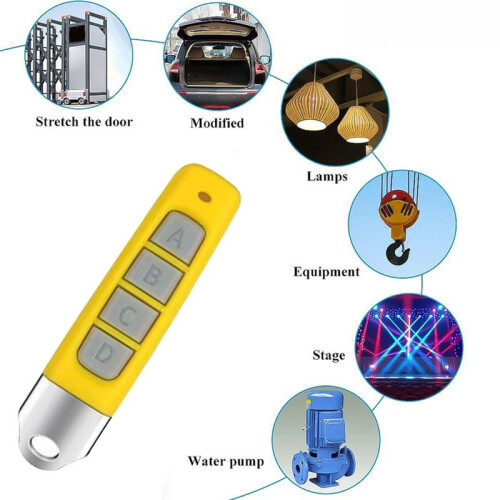 433MHz Remote Control Compact Wireless Duplicator for Garage Doors Gates Systems Universal Compatibility Easy Setup 1