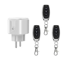 433Mhz Wireless Remote Control EU Plug 220V 16A for Fans Lamps Efficient