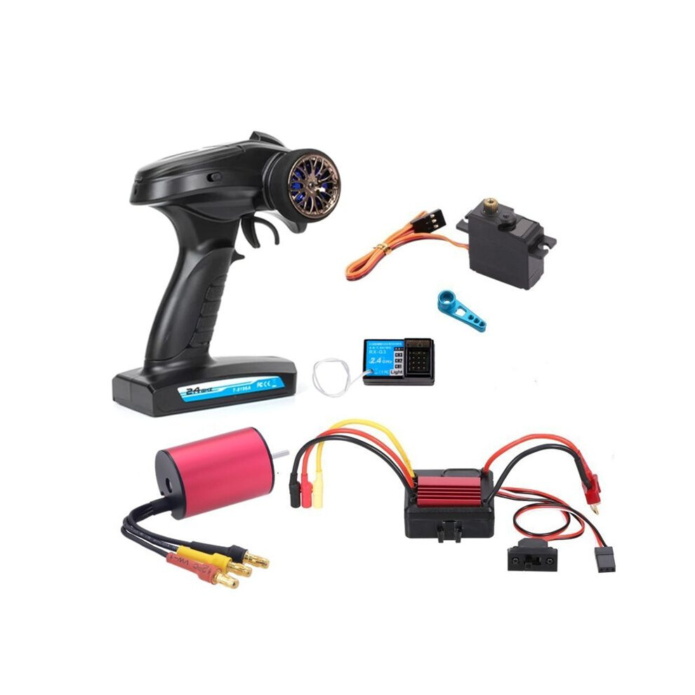 For A959 A959-B A969-B A979-B 1/18 Rc Car Brushless Upgrade Parts Kit Motor Esc Receiver Transmitter Servo Set 4712218046232