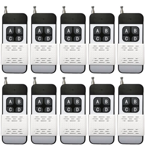 433MHZ Wireless RF Remote Control  4Key Garage Door EV1527 Learning Code  12V Universal Auto Car Alarm System