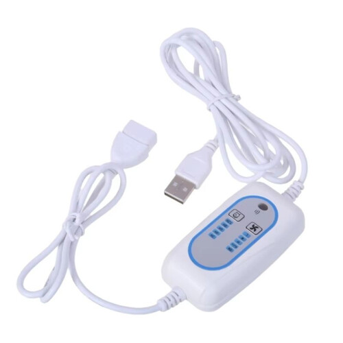 USB Remote Control Timing Cable 2-12 Hours Timing 4 Speed Adjust Extension  for 5V Desk Ceiling Fan USB Light 1