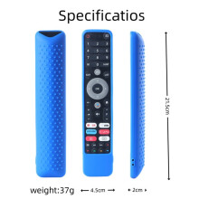 Siliconen Beschermhoes voor DEXP CHIQ Afstandsbediening TV Afstandsbediening Stofdichte Hoes Schokbestendige Hoes Oranje