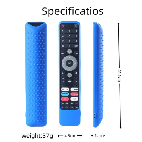 Silicone Protective Case for DEXP  CHIQ Remote Control  TV Remote Dustproof Sleeve Shockproof Cover Orange