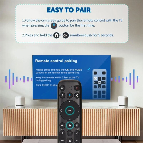 Voice Remote Control RC813 FMB1 for TCL  TVs Replacement Remote Control 2