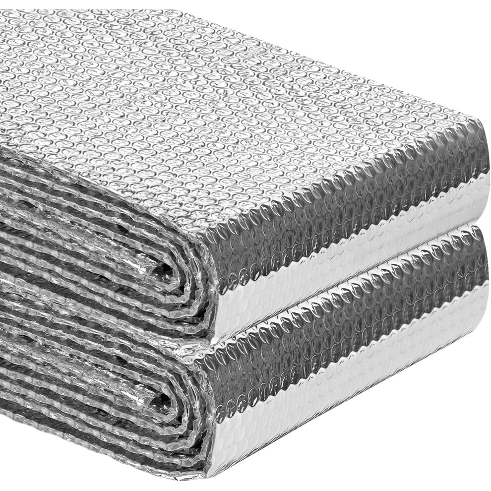 Double Bubble Reflective Insulation Roll 23.6" X 10Ft, Aluminum Foil Thermal Shield For Rv Windows Â Compatible With Winter Cold & Summer Heat 9175034800498