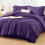 Ensemble de couette violet 7 pièces pour taille Queen 1