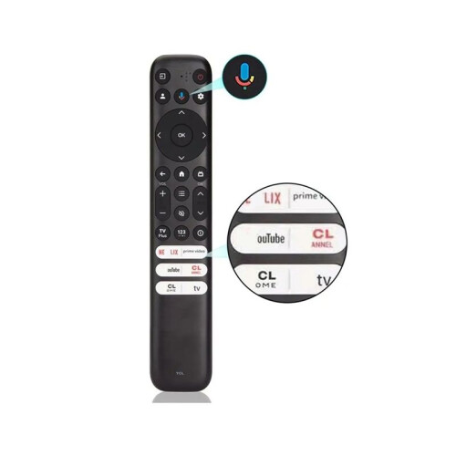 Voice Remote Control RC813 FMB1 for TCL  TVs Replacement Remote Control 1