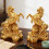 Figurine de cheval doré, 8 x 6 x 2,7 cm, lot de 2 1