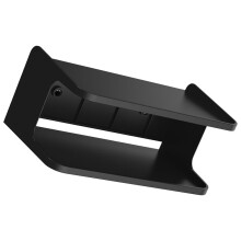 Étagère murale double plateau en ABS noir