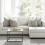 4-Pack 18x18” Light Gray Polyester Pillow Covers, Farmhouse/Boho Decor – Compatible with Standard Square Pillows 4