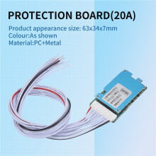 BMS 13S 48V Li-Ion Lithium 18650 Battery Pack Balancer Charge Board Equalizer Gemensam/Separat Port för Escooter(20A)