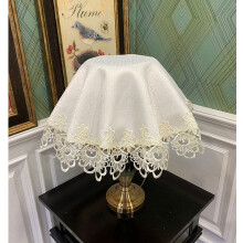 Clúdach Deannaigh-dhíonach do Lampa Deisce Éadach Boird Jacquard Macrame Lása Babhta Doily Barr Tábla Maisiúcháin Baile Scairf agus