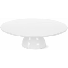 Suporte para bolo de porcelana branca, 26 cm (10,25 pol.)