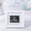 Sonogram Photo Frame – Pine Wood, 2.75" x 3.75", White 1