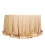 Beige Scuba-Polyester-Rundtischdecke, 132 Zoll 4