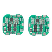 2 Stuks 4S BMS 8A 14.8V 18650 Li-Ion Lithiumbatterij Laadbord Veegmachine Zonne-Lithiumbatterij Beschermingsbord
