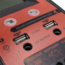 30A MPPT PWM ContrôLeur de Charge Solaire 12V 24V Panneau Solaire RéGulateur de Batterie Double Port USB Affichage LCD