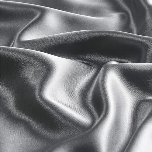 Mörkgrå satinörngott med dragkedja 20x36" (2-pack) 1
