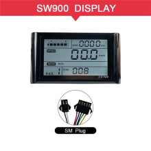 24V 36V 48V 500W 750W Three-Mode 9 Tubes Brushless 26A Controller Throttle Brake Kit with LED SW900 Display E-Bike Parts