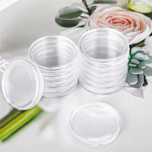 30-Mm-MüNzkapseln, Runder MüNzhalter Aus Kunststoff mit Aufbewahrungsbox für MüNzsammelbedarf (4Er-Pack)