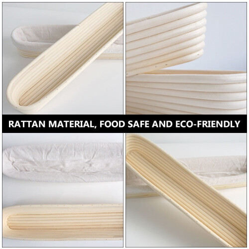 1pc Rattan Bread Proofing Basket Dough Rising Basket 1