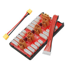 2 in 1 XT30 XT60 Parallelle Oplaadkaart + XT60-Kabel Ondersteunt 4 Pakketten 2-6S Lipo-Batterij voor RC-Modellen Multicopter
