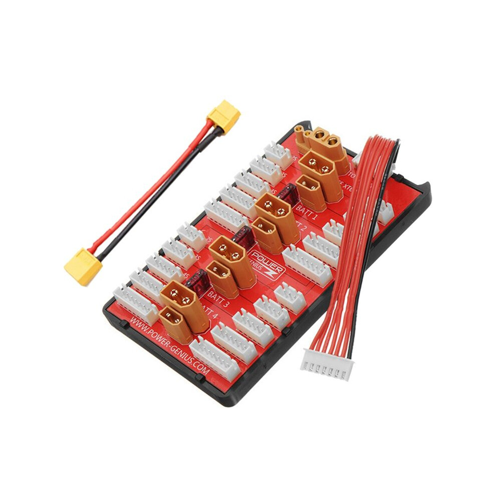 2 In 1 Xt30 Xt60 Parallel Charging Board+Xt60 Cable Supports 4 Packs 2-6S Lipo Battery For Rc Models Multicopter 6031015894951
