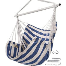 Hammock Chair Swing 500 lbs Indoor Outdoor Steel Frame