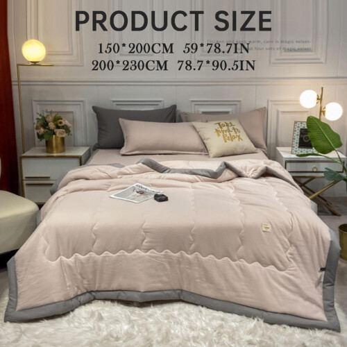 Edredom de verão leve e resistente, manta acolchoada macia e lavável para camas king/queen – Compatível com edredons Cool Quilt 2