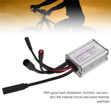 E-Bike Controller 36V / 48V 9 Tubes 15A Waterproof Connector Controller for 36V / 48V 250W Brushless Motor