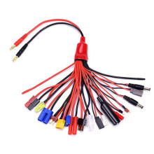 19 In1 RC Lipo Battery Charger Splitter Cable Adapter 4mm Banana Plug to for  JST FUTABA XT60 EC3 EC5 McpX