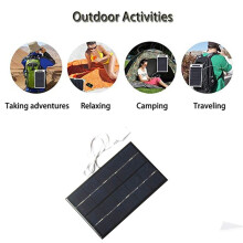 2W 5V Solarpanel USB-LadegeräT im Freien Tragbar für Handy-Energienbank Wasserdichtes Polysilizium-SolarladegeräT