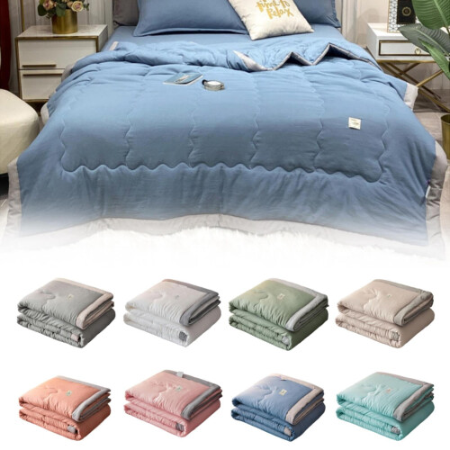 Edredom de verão leve e resistente, manta acolchoada macia e lavável para camas king/queen – Compatível com edredons Cool Quilt 1