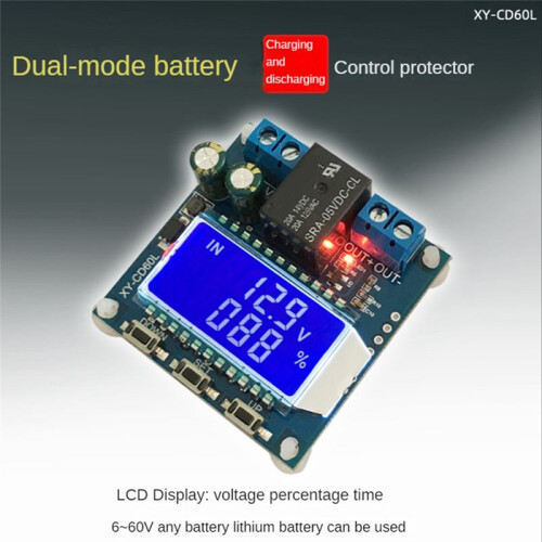 XY-CD60L Battery Charging Control Module Full Power-Off  Voltage Protection Under-Voltage Power-Off Protection Module 1